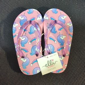 Unicorn flip flops